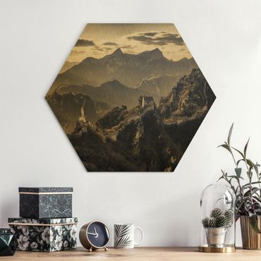 Hexagons Aluminium Dibond schilderijen The Great Chinese Wall