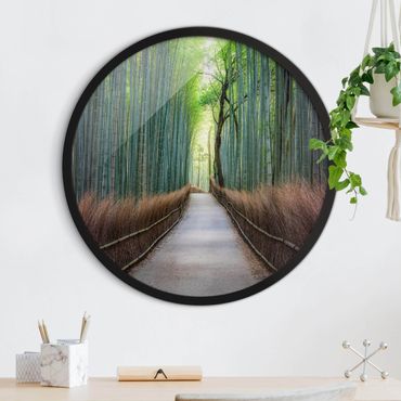 Rond schilderijen Sentiero tra i bambù