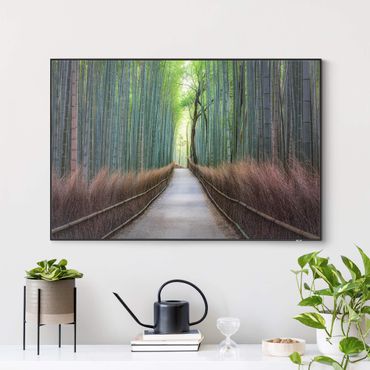 Verwisselbaar schilderij - The Path Through The Bamboo