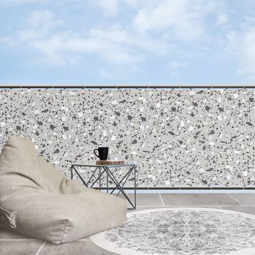 Privacyscherm voor balkon - Detailed Terrazzo Pattern Massa