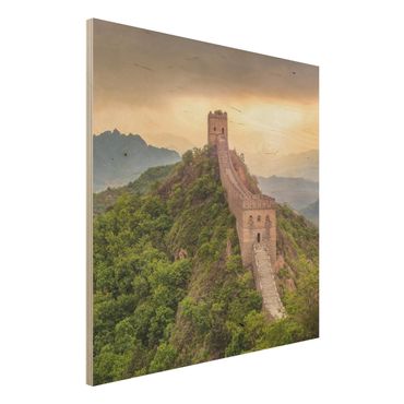 Houten schilderijen The Infinite Wall Of China
