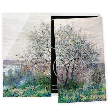 Kookplaat afdekplaten Claude Monet - Spring in Vétheuil