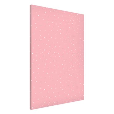 Magneetborden Drawn Little Dots On Pastel Pink