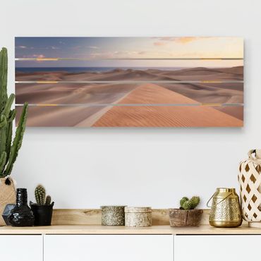 Houten schilderijen op plank View Of Dunes