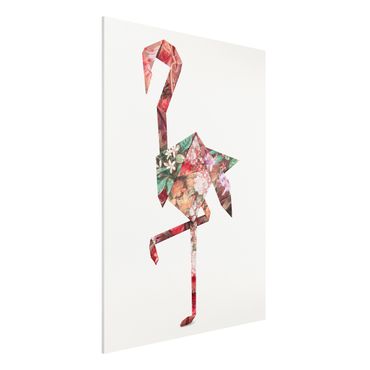 Forex schilderijen Origami Flamingo