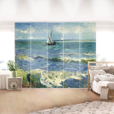 Schuifgordijnen Vincent Van Gogh - Seascape Near Les Saintes-Maries-De-La-Mer