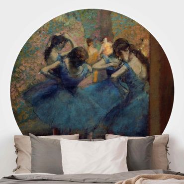 Behangcirkel Edgar Degas - Blue Dancers