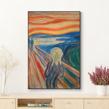 Verwisselbaar schilderij met textielframe - Edvard Munch - The Scream