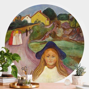 Behangcirkel Edvard Munch - White Night