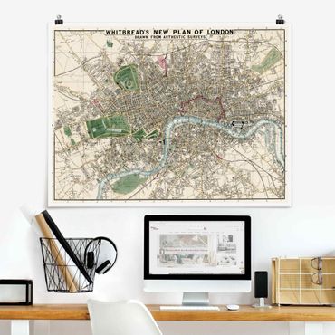 Posters Vintage Map London