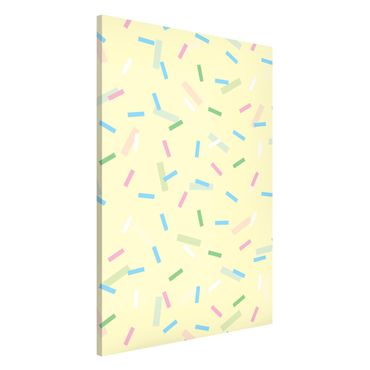 Magneetborden Colourful Confetti Of Pastel Stripes