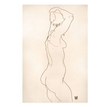 Canvas schilderijen - Egon Schiele - Female Nude