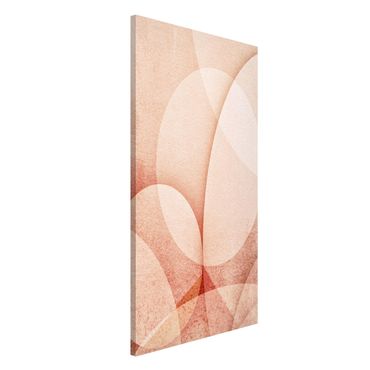 Magneetborden Abstract Graphics In Peach-Colour
