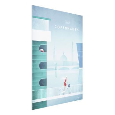 Forex schilderijen Travel Poster - Copenhagen