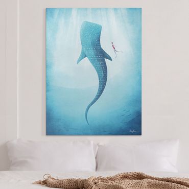 Canvas schilderijen The Whale Shark