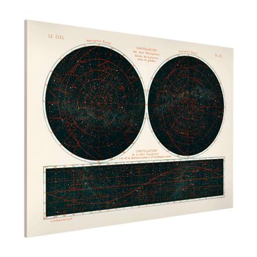 Magneetborden Vintage Illustration Constellations