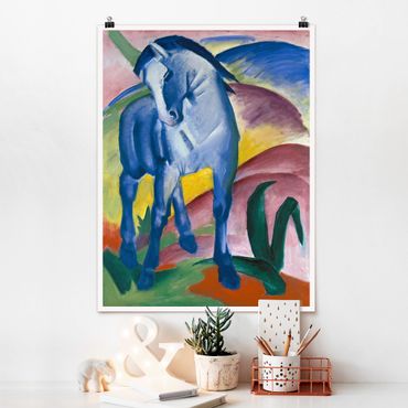 Posters Franz Marc - Blue Horse I