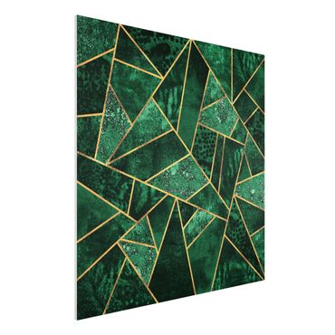 Forex schilderijen Dark Emerald With Gold