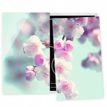 Kookplaat afdekplaten Colourful Cherry Blossoms