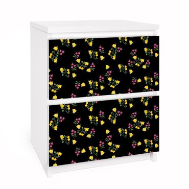 Meubelfolie IKEA Malm Ladekast Mille Fleurs Pattern