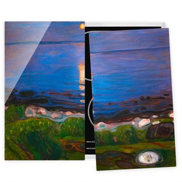 Kookplaat afdekplaten Edvard Munch - Summer Night By The Beach