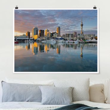 Posters Auckland Skyline Sunset