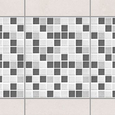 Tegelstickers Mosaic Tiles Gray