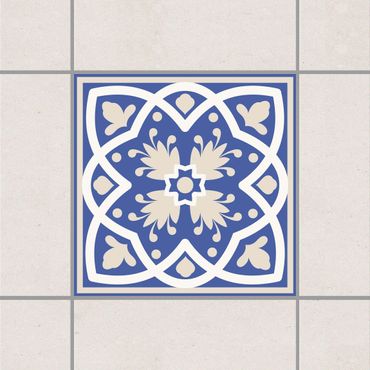 Tegelstickers Portuguese tile pattern blue