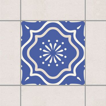 Tegelstickers Portuguese tiles ornament blue