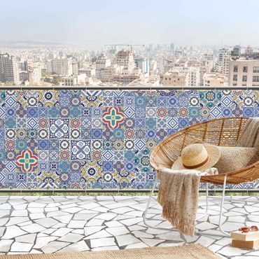 Privacyscherm voor balkon - Tiled Wall - Ornate Portuguese Tiles