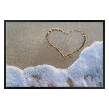 Deurmatten Heart On The Beach
