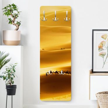 Wandkapstokken houten paneel Golden Dunes