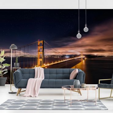 Fotobehang Golden Gate To Stars