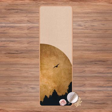 Yogamat kurk Gold Moon In The Forest