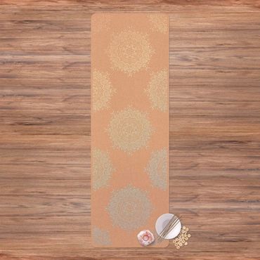 Yogamat kurk Indian Mandala Pastel