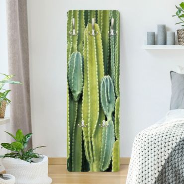 Wandkapstokken houten paneel Cactus Wall