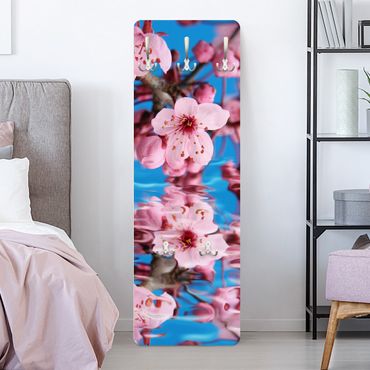 Wandkapstokken houten paneel Cherry Blossom
