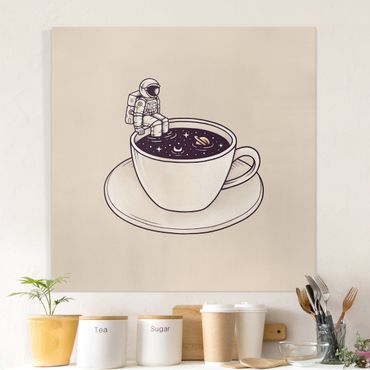Canvas schilderijen - Cosmic Coffee