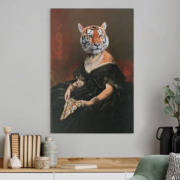 Canvas schilderijen Lady Tiger