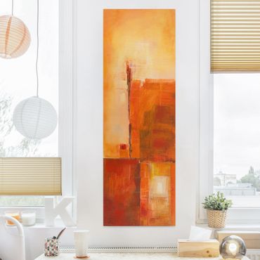 Canvas schilderijen Abstract Orange Brown