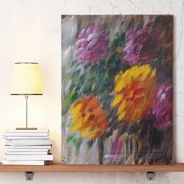 Canvas schilderijen Alexej von Jawlensky - Chrysanthemums in the Storm