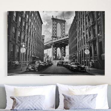 Canvas schilderijen Manhattan Bridge In America