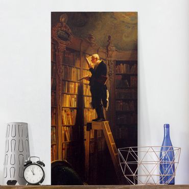 Canvas schilderijen Carl Spitzweg - The Bookworm