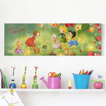 Canvas schilderijen Little Strawberry Strawberry Fairy- Lanterns