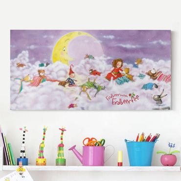 Canvas schilderijen Little Strawberry Strawberry Fairy - Above The Clouds