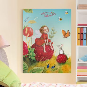 Canvas schilderijen Little Strawberry Strawberry Fairy - Enchanting