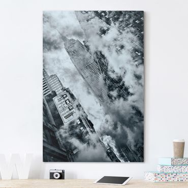 Canvas schilderijen Facade Of The Empire State Building