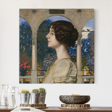 Canvas schilderijen Franz Von Stuck - Female Portrait