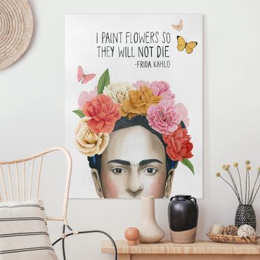 Canvas schilderijen Frida's Thoughts - Flowers