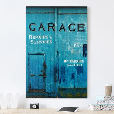 Canvas schilderijen Garage Door